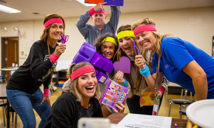 Fifth grade teachers take a selfie